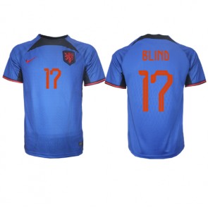 Lacne Muži Futbalové dres Holandsko Daley Blind #17 MS 2022 Krátky Rukáv - Preč